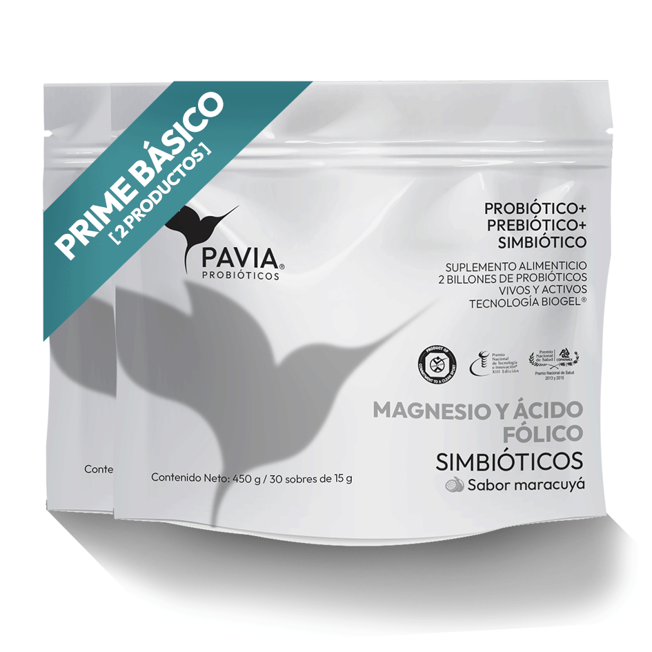 Magnesio y Ácido Fólico | PRIME BÁSICO | Compra 2 a 4 bolsas con -14% de descuento