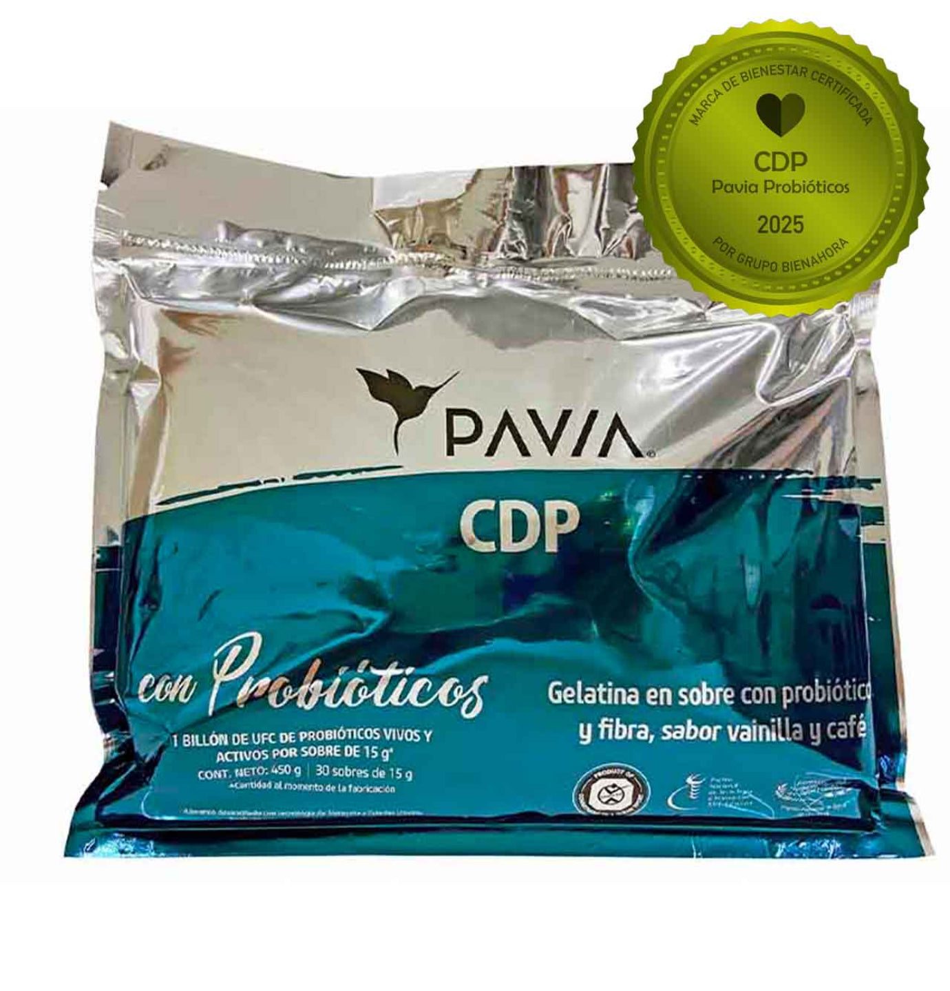 CDP | Probióticos vivos con extracto de café verde para control de peso | 30 sobres