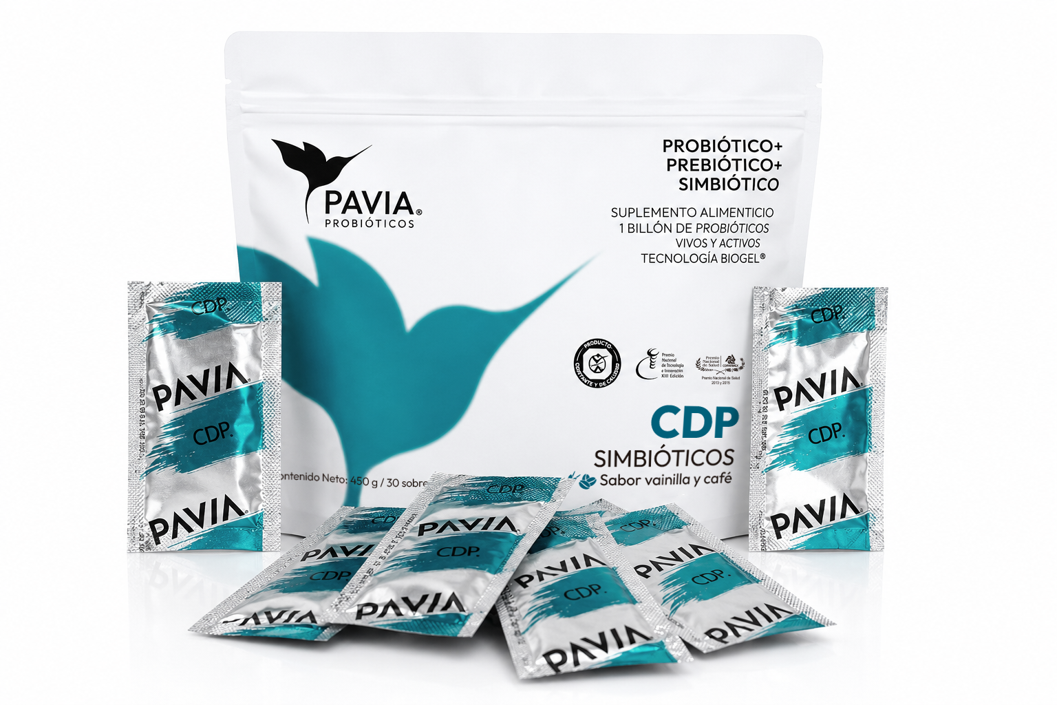 CDP | Probióticos vivos con extracto de café verde para control de peso | 30 sobres