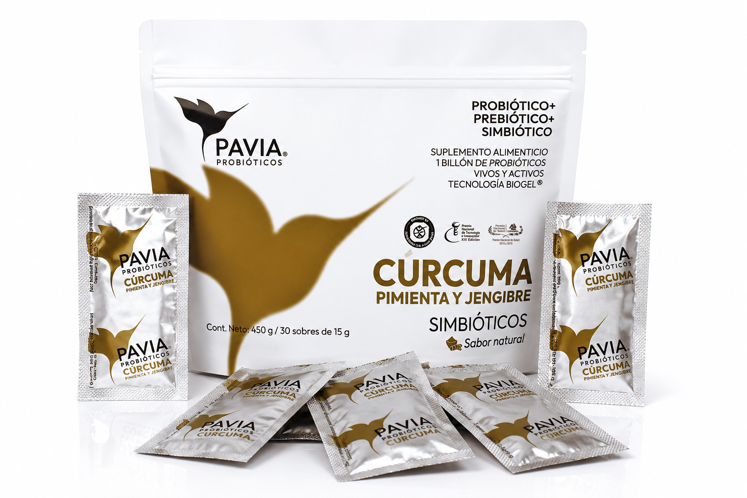 Cúrcuma, pimienta, jengibre | Probióticos vivos para desinflamar