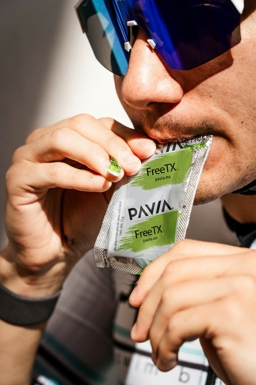 FreeTX | Probióticos vivos con fibra para una mejor digestión | 30 sobres | Sabor manzana